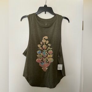 FP Movement by Free People Green Sleeveless Tee NWT